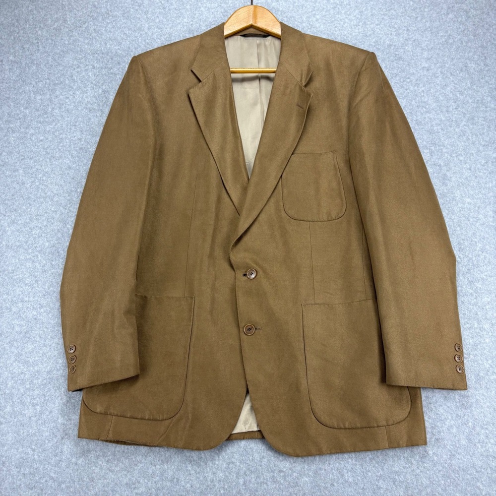 Christian Dior Monsieur Blazer Mens 44R Brown Textured Patch‎ Pocket Vintage